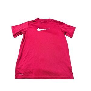 Nike round neck dark red Junior T-shirt size L A786